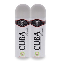Cuba Black Body Spray 200ml Pack of 2