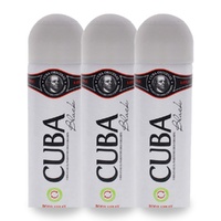 Cuba Black Body Spray 200ml Pack of 3