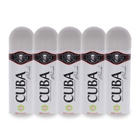 Cuba Black Body Spray 200ml Pack of 5
