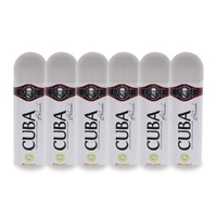 Cuba Black Body Spray 200ml Pack of 6