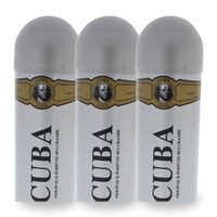 Cuba Gold Body Spray 200ml Pack of 3