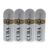 Cuba Gold Body Spray 200ml Pack of 4
