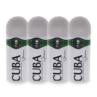 Cuba Green Body Spray 200ml Pack of 4