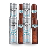 Cuba Winner Eau De Toilette EDT 100ml Pack of 4
