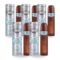 Cuba Winner Eau De Toilette EDT 100ml Pack of 5