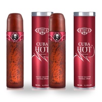 Cuba Hot Eau De Toilette EDT 100ml Pack of 2
