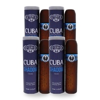 Cuba Shadow Eau De Toilette EDT 100ml Pack of 4
