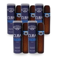 Cuba Shadow Eau De Toilette EDT 100ml Pack of 5