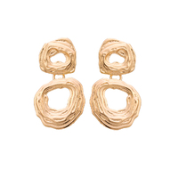 Culturesse Luella Golden Ripple Earrings 