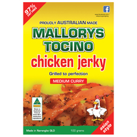 Mallorys Tocino Curry Chicken Jerky 100g