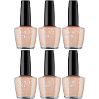 Beauty & Me Primrose Light Brown Nail Polish 6 Pack Cream Finish 12ml Each