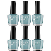 Beauty & Me Soft Green Blue Nail Polish Duo 6 Pack Quick Dry Gloss Finish