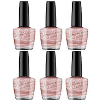 Beauty & Me Candy Metallic Light Pink Nail Polish Duo 6 Pack Quick Dry