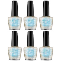 Beauty & Me Dove Metallic Creamy White Nail Polish Duo 6 Pack Quick Dry