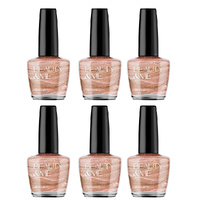 Beauty & Me Treasure Pinky Bronze Metallic Nail Polish Duo 6 Pack 12ml