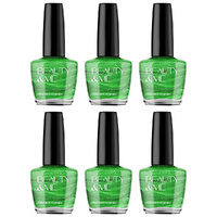 Beauty & Me Shamrock Green Nail Polish Duo 6 Pack 12ml Quick Dry Gloss