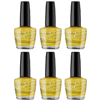 Beauty & Me Gold Nail Polish Duo 6 Pack 12ml Two Tone Gloss Finish