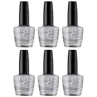 Beauty & Me Silver Two Tone Metallic Nail Polish Duo 6 Pack Long Lasting