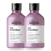L'Oreal Professionnel Serie Expert Liss Unlimited Shampoo 300ml Pack of 2