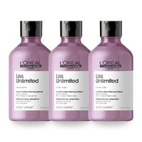 L'Oreal Professionnel Serie Expert Liss Unlimited Shampoo 300ml Pack of 3