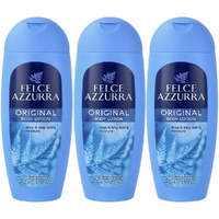 Felce Azzurra Classico Body Lotion 250ml 3 Pack Hydrating Vitamin E Almond Oil