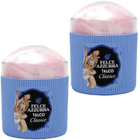 Felce Azzurra Classico Dusting Powder Puff 2 x 250g Talc Body Powder