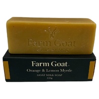 Farm Goat Orange & Lemon Myrtle Goat Milk Soap 25% Natural 110g