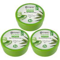 Fennel Aloe Vera Body Butter 200g Vegan Moisturising Skin Cream Bundle Of 3