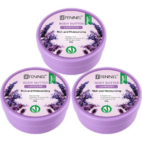 Fennel Lavender Body Butter 200g Vegan Moisturising Skin Cream Bundle Of 3
