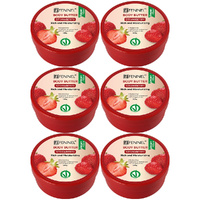 Fennel Strawberry Body Butter 200g Vegan Moisturising Skin Cream Bundle Of 6