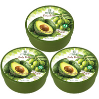 Fennel Avocado Olive Body Butter 200g Vegan Moisturising Skin Cream Bundle Of 3