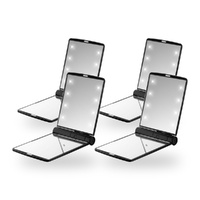 Flo LED Compact Mirror Black Pack of 4