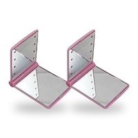 Flo LED Compact Mirror Pink Pack of 2