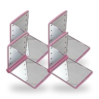 Flo LED Compact Mirror Pink Pack of 4