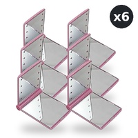 Flo LED Compact Mirror Pink Pack of 6