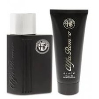 Alfa Romeo Black 2 Piece Set - Eau De Toilette EDT 125ml Spray + Shower Gel 90ml