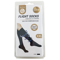 Good Things XX-Large Knee High Flight Socks Help Prevent DVT - Black