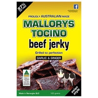 Mallorys Tocino Garlic Ginger Beef Jerky 100g