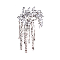 Culturesse Irina Luxury Rhinestone Tassel Barrette