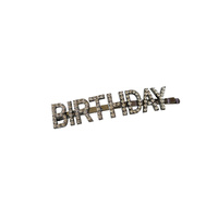 Culturesse Birthday Rhinestone Hair Clip