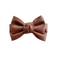 Culturesse Charlotte Bow Tie Hair Clip (Brown)