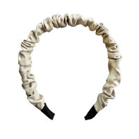 Culturesse Tallulah Scrunched Headband (Beige)