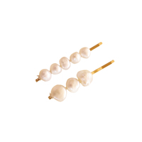 Culturesse April Freshwater Pearl Hair Clip Set