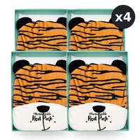 Tiger Shaped Microwaveable Heat Pack Soothing Warmth and Cuddly Comfort Pack of 4