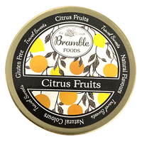 Bramble Foods Citrus Fruit Drops 200g Tin Sweets Candy Lollies