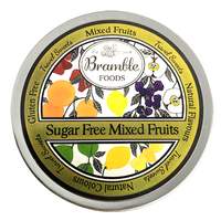 Bramble Foods Sugar Free Mixed Fruits Drops 200g Tin Sweets Candy Lollies