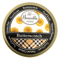Bramble Foods Butterscotch Drops 200g Tin Sweets Candy Lollies