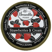 Bramble Foods Strawberry & Cream Drops 200g Tin Sweets Candy Lollies