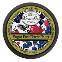 Bramble Foods Forest Fruits Sugar Free 200g Tin Sweets Candy Lollies