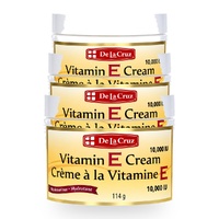 De La Cruz Vitamin E Cream Fragrance Free 10000 IU 114g Pack of 3